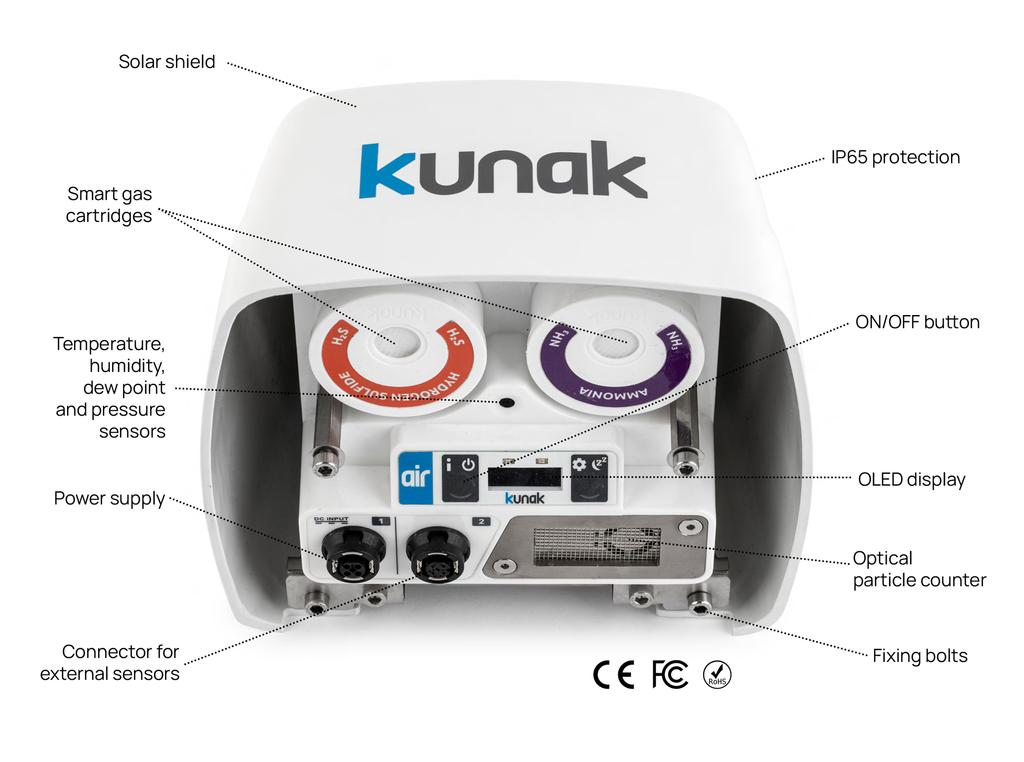 Kunak AIR Lite : Station compacte pour la surveillance de la qualité de l’air